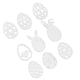 thumbnail image 2 of Billuyoard Pegatina de Pascua forma de huevo acrílico pared calcomanía Festival decoración espejo pared Paster Diy 3d pegatinas decorativas Kits de decoración para fiestas plata JM626 Billuyoard HA003777-01, 2 of 6