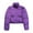 A01-Purple, variant on JGGSPWM Winter Coats for Women Quilted Puffer Coat Zipper Button Down Jacket Collar Warm Padded Outerwear with Removeable Hood Green XXL