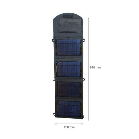 EyezOff SP8 Foldable Solar Panel Pack (14W Capacity) 5V/2.2A Output