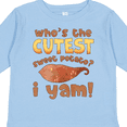 thumbnail image 4 of Inktastic Who's the Cutest Sweet Potato? I Yam Funny Thanksgiving Boys or Girls Long Sleeve Toddler T-Shirt, 4 of 5