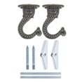 thumbnail image 7 of Uxcell Durable Ceiling Hooks with Hardware Zinc Alloy 1.46 inch x 2.17 inch Bronze 2 Pcs for Hanging Plants, 7 of 7
