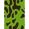 thumbnail image 1 of Ahgly Company Machine Washable Indoor Rectangle Transitional Green Area Rugs, 3' x 5', 1 of 7