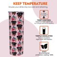thumbnail image 3 of Vaso de Rottweiler - Regalos para amantes de los perros - Regalo para perros - Tazas de café de viaje de Rottweiler para bebidas frías y calientes - Con popote y tapa de 20 oz, 3 of 6