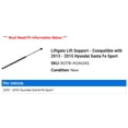 thumbnail image 2 of Liftgate Lift Support - Compatible with 2013 - 2015 Hyundai Santa Fe Sport 2014, 2 of 2