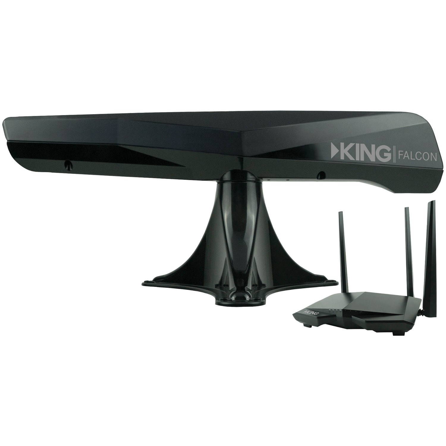 KING Falcon WiFi RV Antenna with Extender