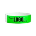 thumbnail image 2 of WristCo Neon Green Custom Imprint Wristbands - 1,500 Count Tyvek ¾” x 10”- Add Any Text Logo and Image & Receive Printed Wrist Band Bracelets for Events Concert Party Festival Security Admission VIP, 2 of 4