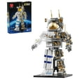 thumbnail image 1 of TYCOLE City Space Astronaut Building Toy Kit - Translucent Classic Spaceman Model Building Block Ensemble with Display Stand,Home or Office Deco,Gift Idea for Adults&Kids Ages 8 and Up (860P, 1 of 7