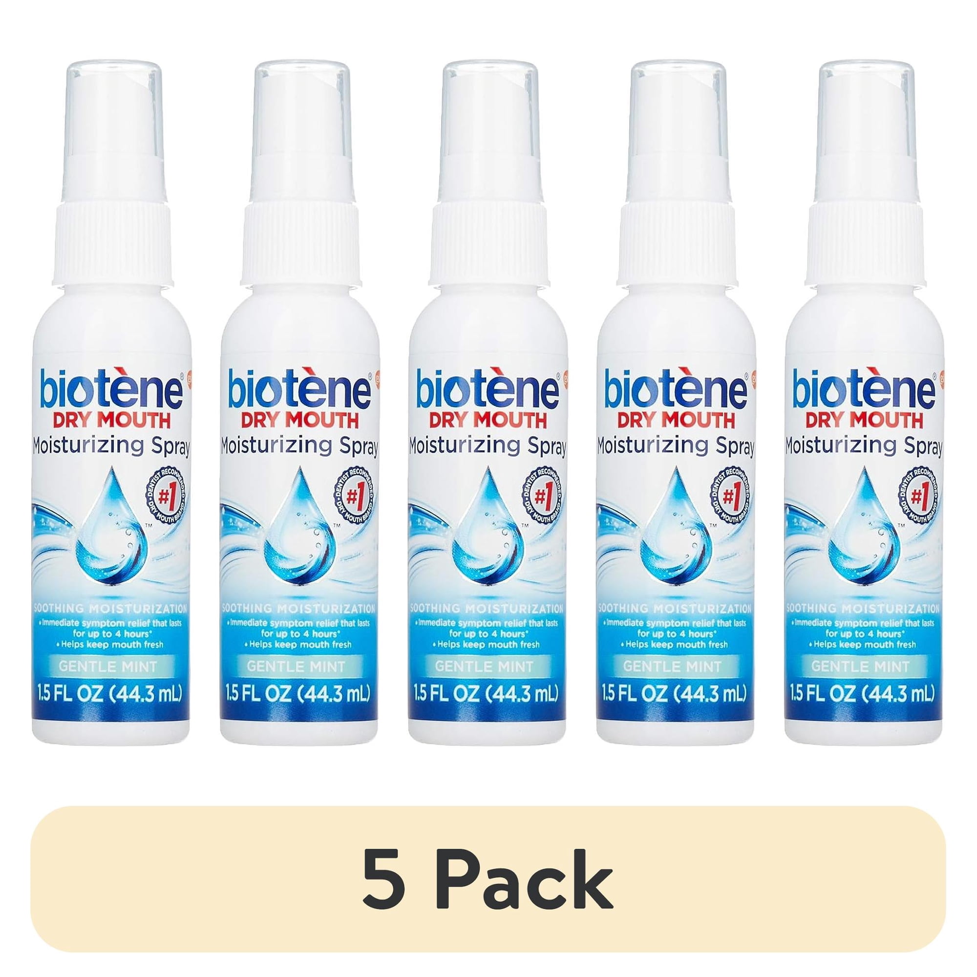 (5 pack) Biotene Dry Mouth Moisturizing Spray - 1.5 fl oz