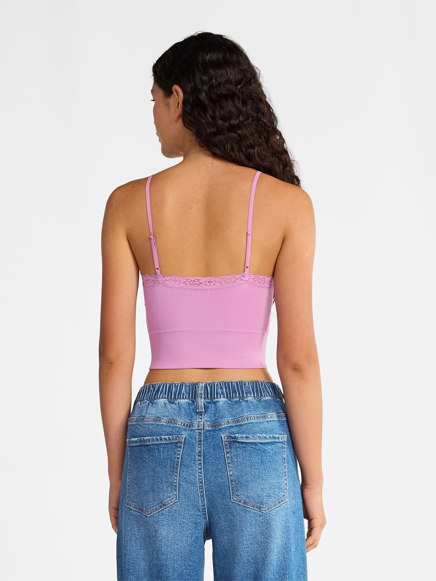 No Boundaries Lace Trim Cami Tank, Women's