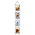 thumbnail image 2 of sunsanly 6/7-Inch Wall Hanging Photo Frame Rustic Solid Wood Vertical Collage Display Frame with Clear Glass DIY 4 Opening Picture Frame Wall Art Decoration, 2 of 8