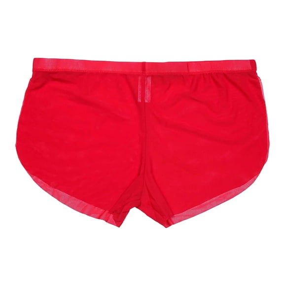 PBFRDSJ Mens Sheer Up Mesh Boxers Briefs Ultra Thin Split Side Low Rise Underpants Athletic Loose Underwear for Yoga Gym