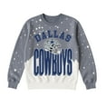 thumbnail image 7 of Women's Gameday Couture  Gray Dallas Cowboys Arch Rivals Faded Wash Sweatshirt, 7 of 7