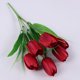 thumbnail image 3 of Ramo de flores de seda de tulipanes artificiales - Tallos de tulipán sintéticos para arreglos florales de boda, centros de mesa para la decoración de despachos en casa, de una sola pieza, 3 of 9