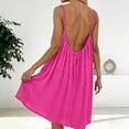 thumbnail image 6 of Yindaity Backless Maxi Dress Women's Spaghetti Strap Maxi Dress Summer Sleeveless Side Cut Out Dress Casual Boho Backless Flowy Long Dresses(Hot Pink,S), 6 of 8
