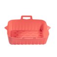thumbnail image 1 of Air Fryer Silicone Baking Tray Pan Rectangle Reusable Heat Resistant Air Fryer Liner Kitchen Tools, 1 of 9