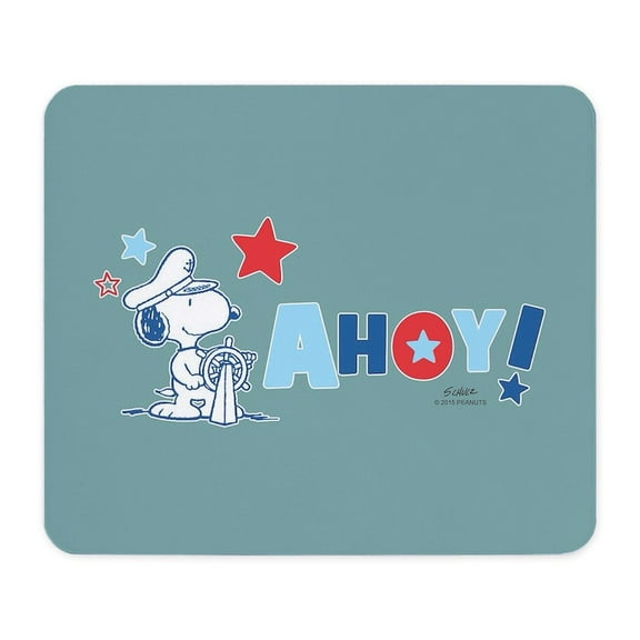 CafePress - Snoopy AHOY Full Bleed Mousepad - Non-slip Rubber Mousepad, Gaming Mouse Pad