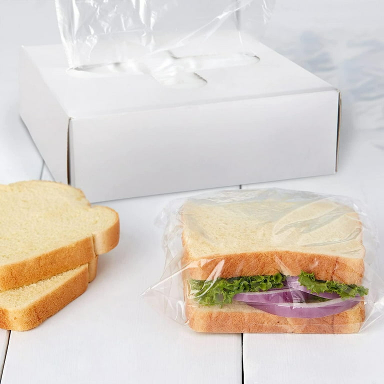 APQ Plastic Sandwich Bags with Flip Top and Lip, 6.5 x 7, Pack of 16000  Clear Fold Top Sandwich Baggies, 0.5 mil Thick Polyethylene Moisture-Proof  and Earth Friendly Sandwich Bags Fold Over 