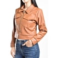 thumbnail image 4 of Chamarra corta de vinipiel Roman Fashion /Juvenil, 18048 (Chedron) cafe G, 4 of 5