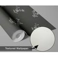 thumbnail image 6 of S4sassy Removable Nature-inspired Waterproof Wall Wrap, Textured Wallcover, Mini Floral Bunch Print Contact Paper for Wall, Cabinet, Dresser, Self Adhesive Vinyl Wallpaper Roll- Gray (25"x60" inch), 6 of 9
