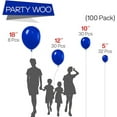 thumbnail image 2 of PartyWoo Persian Blue Balloons, 100 pcs Dark Blue Balloons Different Sizes Pack of 18 Inch 12 Inch 10 Inch 5 Inch Blue Balloons for Balloon Garland or Balloon Arch as Party Decorations, Blue-Y59, 2 of 5