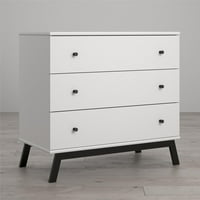 Little Seeds Rowan Valley Lark Urban 3-Drawer Dresser, White