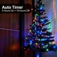thumbnail image 6 of LOENDE Christmas Lights, LED String Light 34ft 100 LED Christmas Lights with Timer & 8 Modes, Battery Operated String Light, Multi-color, 6 of 6