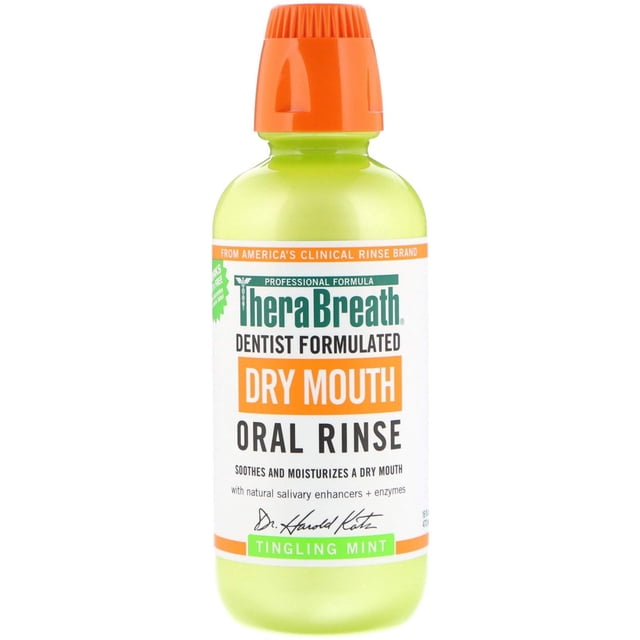 Thera Breath Boca Seca Enjuague Bucal Hormigueo Menta 16 Oz