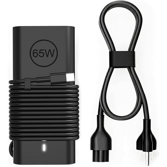 xixishop 65W 60W USB C Laptop Charger Compatible with Dell Chromebook 3100 3110 3300 3380 3400 3500 5300 5400 Latitude 5420 5430 5440 5450 5520 5530 5540 5550 XPS 13 Computer Charger Type C AC Adapter