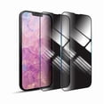 thumbnail image 1 of xixishop [2 Pack Privacy Screen Protector for iPhone 15 Pro Max Tempered Glass Film, Anti Spy Anti-Scratch Gloss Finish Scratch Resistant High Sensitivity, Black, 1 of 1