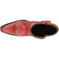thumbnail image 4 of CORRAL Adult Female Embroidery with Zipper Ankle Boots, Color: Red, Size: 10.5, Width: M, 4 of 5