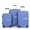 Purplish Blue + Polypropylene, variant on Hardshell Suitcase Double Spinner Wheels PP Luggage Sets Lightweight Durable Suitcase with TSA Lock,3-Piece Set (20/24/28) , Silver    RR