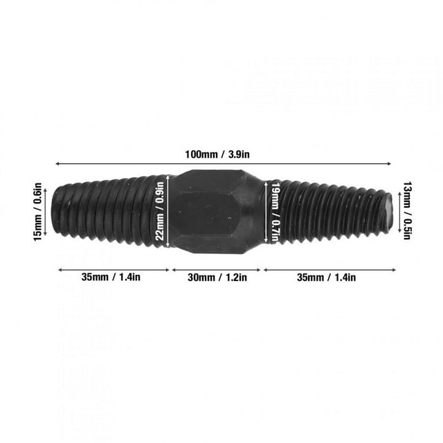 Extractor de Taladro de Tornillo, Removedor de Pernos Dañados con Doble Cabezal Extractor de Tuberías de Gran DiáMetro Para Tuberías de 1/2, 3/4 Pulgadas, PARA Multifuncional
