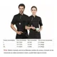 thumbnail image 2 of Camisa De Manga Corta, Uniforme De Chef, Algodón, 2 of 7
