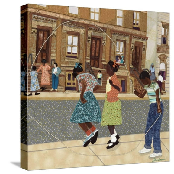 Art.com Double Dutch Stretched Canvas Print Wall Art by Phyllis Stephens, 16" x 16"