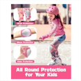 thumbnail image 4 of Conjunto de Equipo de Protección para Niños: Rodilleras, Coderas y Muñequeras para Patinaje, Ciclismo, Bicicleta, Patinete, Color Rosa., 4 of 6