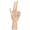 thumbnail image 2 of Wood Sculpture,Wooden Hand Model Art Wooden Hand Puppet Wooden Hand Model Stylish and Modern, 2 of 9