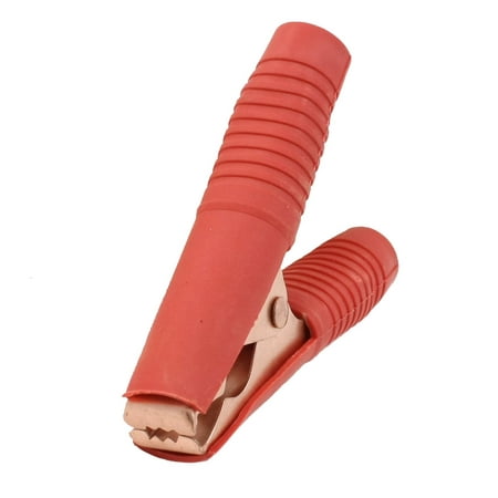 Unique Bargains Red Plastic Coated Handle Car Battery Clip Alligator Test Clamp 6A (Best Ar Charging Handle)