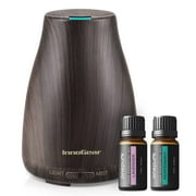 InnoGear Upgraded Aromatherapy Essential Oil Diffuser,Ultrasonic Diffusers Cool Mist Humidifier with 7 Colors LED Lights and Waterless Auto Shut-off for Home Office Bedroom Room( Latest Model)