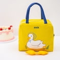 thumbnail image 3 of Insulated Lunch Bag Multi-purpose Polyester Smooth Zipper Duck Lunch Container Household Supplies, 3 of 7