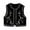 Black-D, variant on Women's Jackets Leopard Print Bow Tie Front Vest Fashion Sleeveless Casual Waistcoat Outwear Jacket