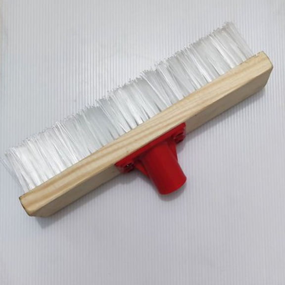 LOLIPPYY Deck Brush Nylon White 1Pack for Outdoor Floor Cleaning