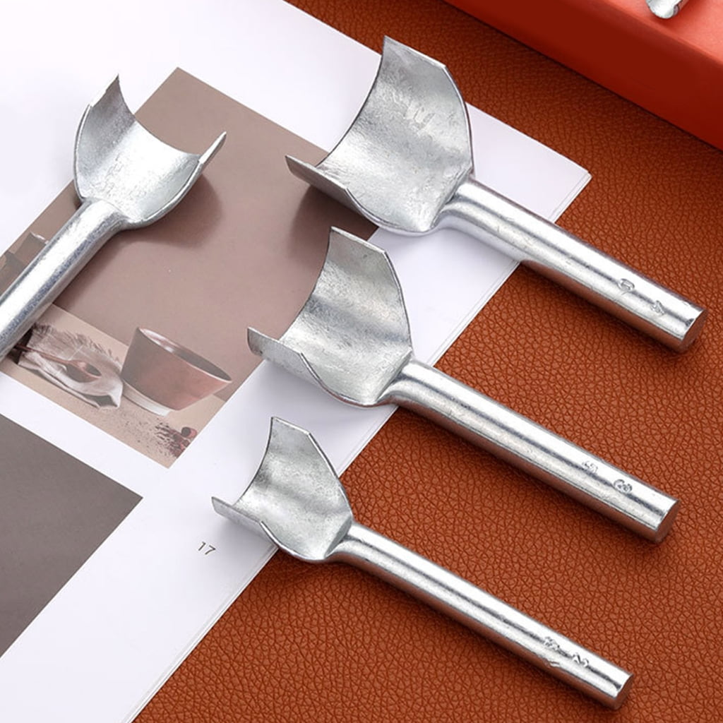 12Pcs1eatherHalf-Round Cutter Punching Tool Wood1eatherCraft Edging Burnisher Set for1eatherStrap Belt Wallet Bag
