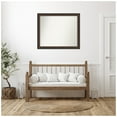 thumbnail image 2 of Amanti Art Custom Wall and Bathroom Mirror (35.75 x 42.75 in.), Cyprus Walnut Frame, 2 of 6