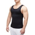 thumbnail image 2 of Men's Shapewear Chest Belly Waist Boobs Compression Slimming Vest Body Shaper Workout GYM Under base Layer Cool Dry Sport Tank Top Undershirts, 2 of 10