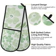 thumbnail image 2 of Yayeee Double Oven Mitt Kitchen Heat Resistant Baking 35" x7" Quilted Glove, Green Floral, 2 of 6