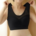 thumbnail image 2 of WCJM Up To 50% Off Bra Comfort Fit Brief Bikini Cotton Bra Black,L, 2 of 5