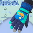 thumbnail image 5 of Kids Ski Snowboard Gloves, Waterproof Winter Warm Gloves, Cold Weather Touchscreen Snow Gloves for Mens, Womens, Kids Skiing,Snowboarding - XS, 5 of 6