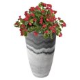 thumbnail image 5 of Acerra Composite Vase Planter with Drainage Hole, Decorative Texture, Removable Plug for Lawn and Garden, Marble, 5 of 9