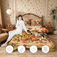 thumbnail image 4 of Erosebridal Fall Dogs Full Size Comforter Sets 3-Piece,Cozy Autumn Bedding Comforter Set,Brown,Reversible,1 Comforter and 2 Pillowcases, 4 of 6