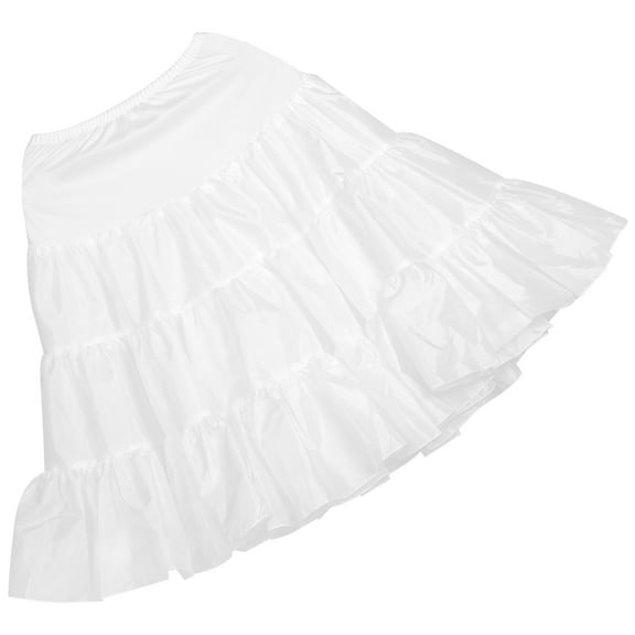 Worgeous 1Pack Elastic Chiffon Petticoat for Women with Fluffy Support 15.7x25.2in